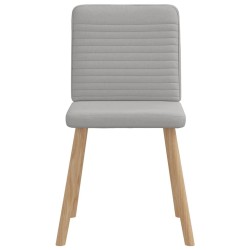 Chaises à manger lot de 4 gris nuage tissu 