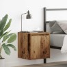 Tables de chevet murales 2 pcs vieux bois 38x34x40 cm 