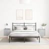 Tables de chevet murales 2 pcs gris béton 38x34x40 cm 