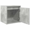 Tables de chevet murales 2 pcs gris béton 38x34x40 cm 