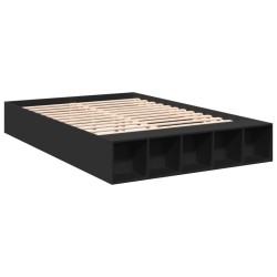 Cadre de lit sans matelas noir 160x200 cm 