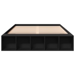 Cadre de lit sans matelas noir 160x200 cm 