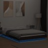 Cadre de lit avec lumières LED sans matelas 120x190cm 