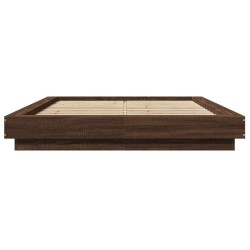 Cadre de lit avec lumières LED sans matelas 120x190cm 