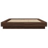 Cadre de lit avec lumières LED sans matelas 120x190cm 