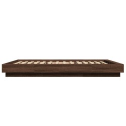 Cadre de lit avec lumières LED sans matelas 120x190cm 