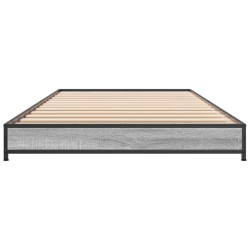 Cadre de lit sans matelas sonoma gris 75x190 cm 