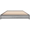 Cadre de lit sans matelas sonoma gris 75x190 cm 