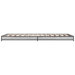 Cadre de lit sans matelas sonoma gris 75x190 cm 
