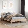 Cadre de lit sans matelas 160x200 cm bois massif de pin 