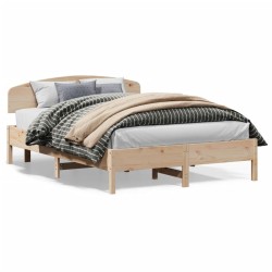Cadre de lit sans matelas 160x200 cm bois massif de pin 
