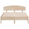 Cadre de lit sans matelas 160x200 cm bois massif de pin 