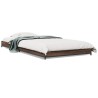 Cadre de lit sans matelas chêne marron 75x190 cm 