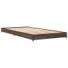 Cadre de lit sans matelas chêne marron 75x190 cm 
