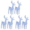 Rennes de Noël 6 pcs 240 LED Blanc froid Acrylique 