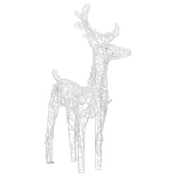 Rennes de Noël 6 pcs 240 LED Blanc froid Acrylique 