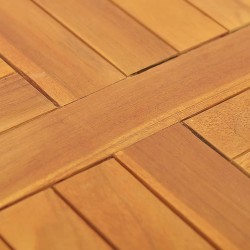 Dessus de table Bois de teck solide Rond 2,5 cm 50 cm 
