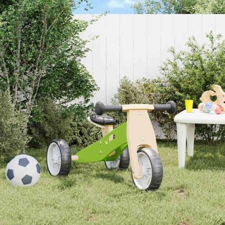 Vélo d'équilibre pour enfants 2-in-1 vert 