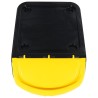 Poubelles empilables avec couvercles 3 pcs noir PP 78 L 