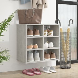 Armoire à chaussures Gris béton 52,5x30x50 cm 