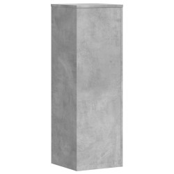 Support pour plantes gris béton 33x33x100 cm bois d'ingénierie 