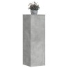 Support pour plantes gris béton 33x33x100 cm bois d'ingénierie 