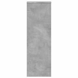 Support pour plantes gris béton 33x33x100 cm bois d'ingénierie 
