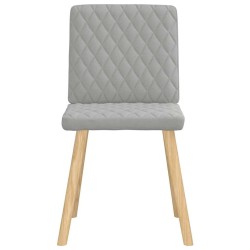 Chaises à manger lot de 4 gris nuage tissu 