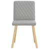 Chaises à manger lot de 4 gris nuage tissu 