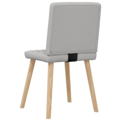 Chaises à manger lot de 4 gris nuage tissu 