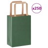 Sacs en papier 250 pcs avec poignées vert 15x8x21 cm 