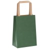 Sacs en papier 250 pcs avec poignées vert 15x8x21 cm 