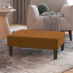 Repose-pied Marron 78x56x32 cm Velours 