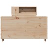 Cadre de lit sans matelas 75x190 cm bois de pin massif 