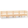 Salon de jardin 4 pcs Bois de pin massif 
