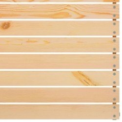 Salon de jardin 4 pcs Bois de pin massif 