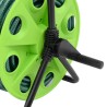 Enrouleur de tuyau vert sur pied avec tuyau de 30 m PVC 