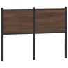 Tête de lit chêne marron 120 cm bois d'ingénierie et acier 