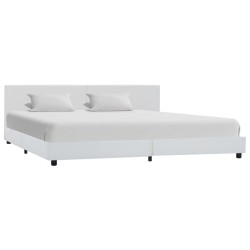 Cadre de lit Blanc Similicuir 180x200 cm 