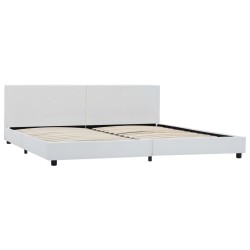 Cadre de lit Blanc Similicuir 180x200 cm 