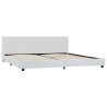 Cadre de lit Blanc Similicuir 180x200 cm 