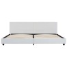Cadre de lit Blanc Similicuir 180x200 cm 