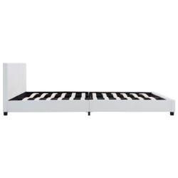 Cadre de lit Blanc Similicuir 180x200 cm 