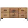 Armoire de rangement Marron 110x30x45 cm Bois de pin massif 