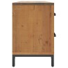Armoire de rangement Marron 110x30x45 cm Bois de pin massif 
