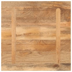 Dessus de table 80x80x2,5 cm carré bois massif de manguier 