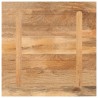 Dessus de table 80x80x2,5 cm carré bois massif de manguier 