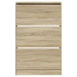 Armoire à chaussures chêne sonoma 80x21x125,5cm bois ingénierie 