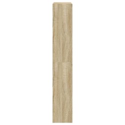 Armoire à chaussures chêne sonoma 80x21x125,5cm bois ingénierie 