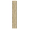 Armoire à chaussures chêne sonoma 80x21x125,5cm bois ingénierie 